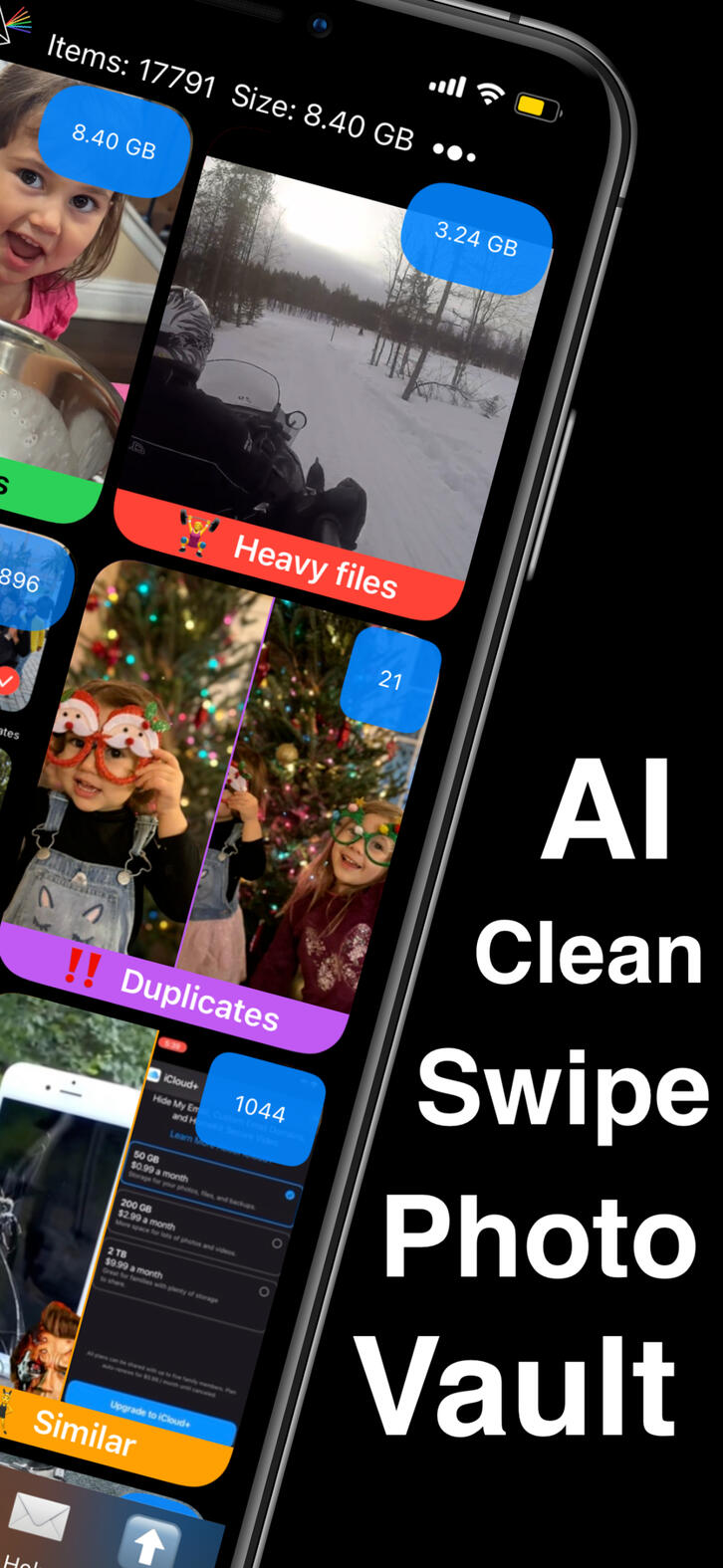 Cleanup your iphone, swipe your photos, camera roll cleaner