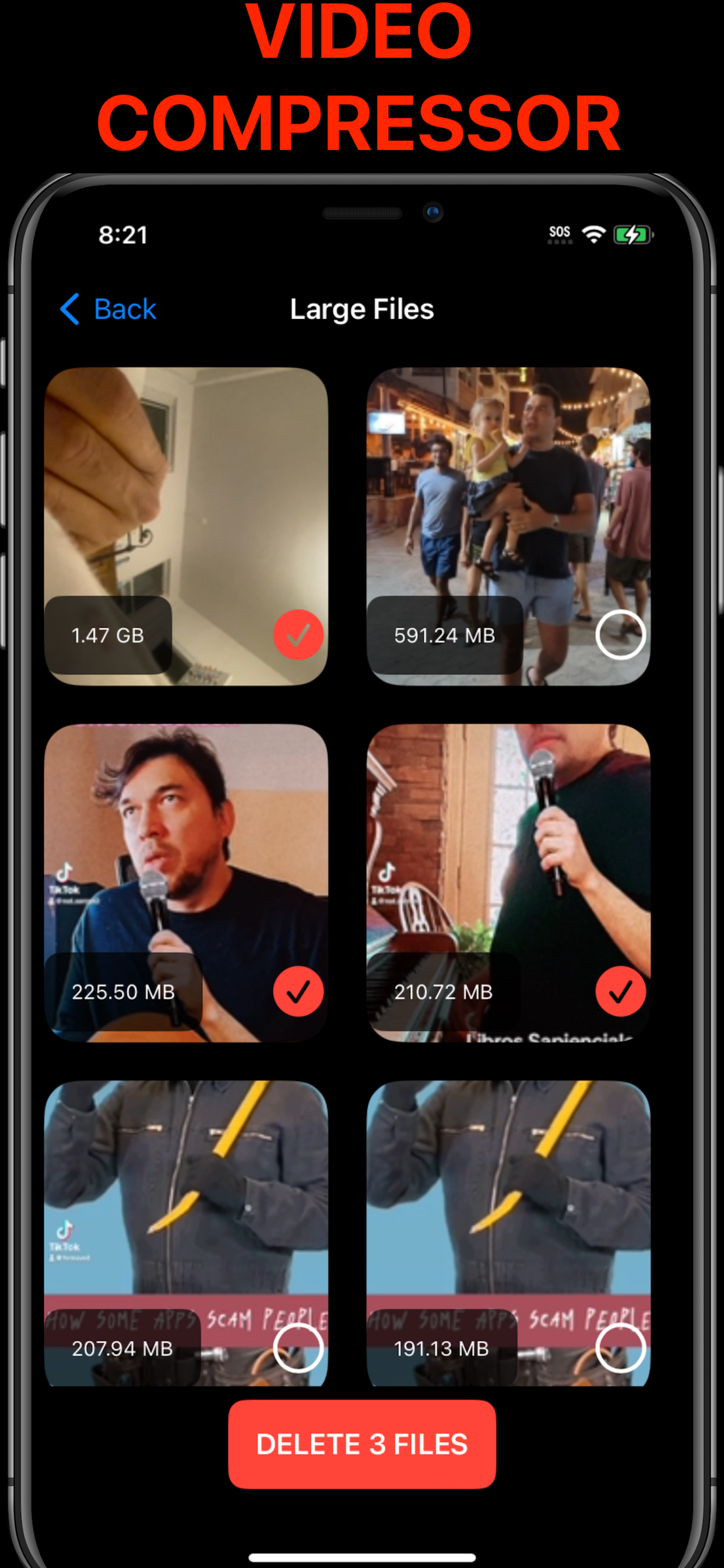 Large File Finder for Mac - PX Cleaner app screenshot